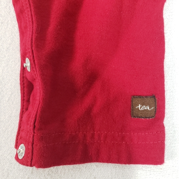 TEA COLLECTION Baby Infant Long Romper One Piece Red Blue Samurai Sz 6-12 Months - Picture 9 of 12